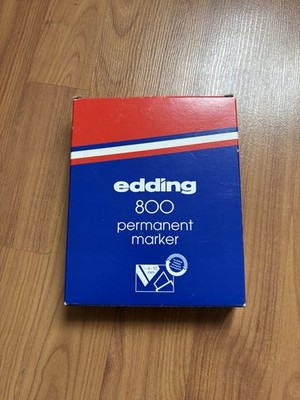 5 X edding 800 Permanentmarker nachfüllbar 4-12 mm blau 5er-Sparpack Marker Keil