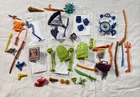 Vintage Tmnt Teenage Mutant Ninja Turtles Accessories Lot Over 40 Pieces