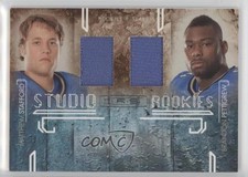 2009 Donruss Rookies & Stars Materials Matthew Stafford Brandon Pettigrew 15zg