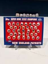 Tom Brady 2005 TOPPS PATRIOTS SUPER BOWL CHAMPIONS OVERSIZED CARD GOAT HOF MVP