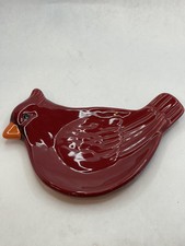 Cardinal Trinket/Candy  Dish Red Bird 6.5 Inc...