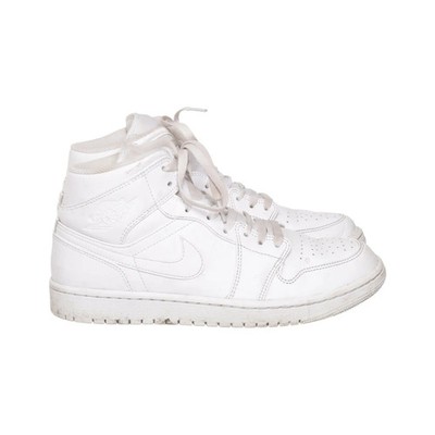 Nike Air Jordan, Sneaker, Größe: 43,  1 Mid ''Triple White'', Weiß, Herren #8qK