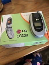 LG CG300 Silver/Black Flip Phone Cingular Not Tested