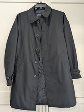 Men's Polo Ralph Lauren Soft Black Overcoat Size Medium
