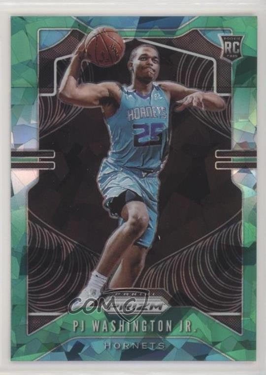 2019-20 Panini Prizm Rookie Green Ice Prizm PJ Washington Jr #258 Rookie RC
