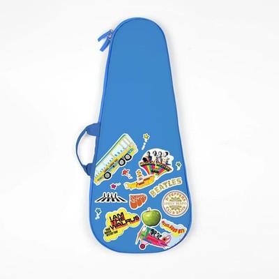 Loog Pro Gig Bag - Beatles Blue Collage Padded Carrier for Loog Pro Guitar