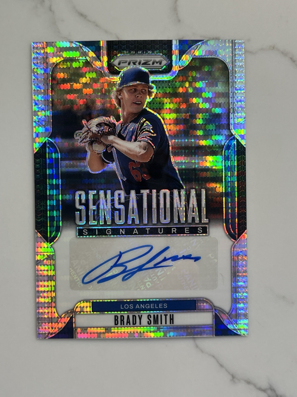 2025 Panini Prizm Pulsar #SS-BS Brady Smith /199 Los Angeles Dodgers Card