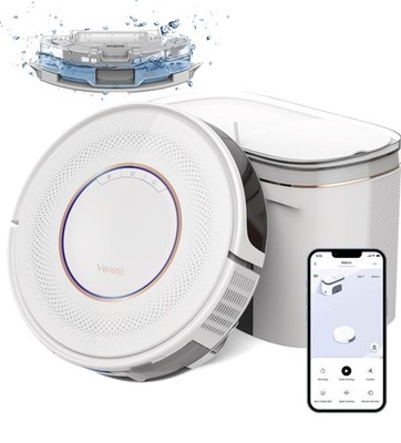 Verefa V60M Pro Robotic Vacuum Cleaner, Auto-Empty, Mop, 3200Pa, 2L, Alexa