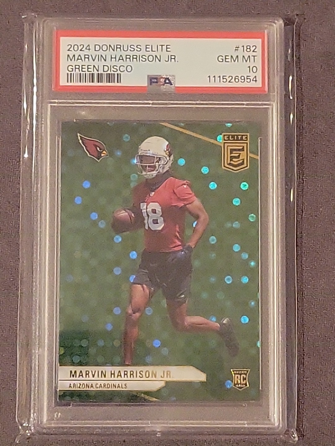 2024 Panini Donruss Elite - Rookies Marvin Harrison Jr. #182 Green Disco (RC)