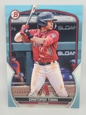2023 Bowman Draft - Cristofer Torin #BD-148 Sky Blue /499 (RC)