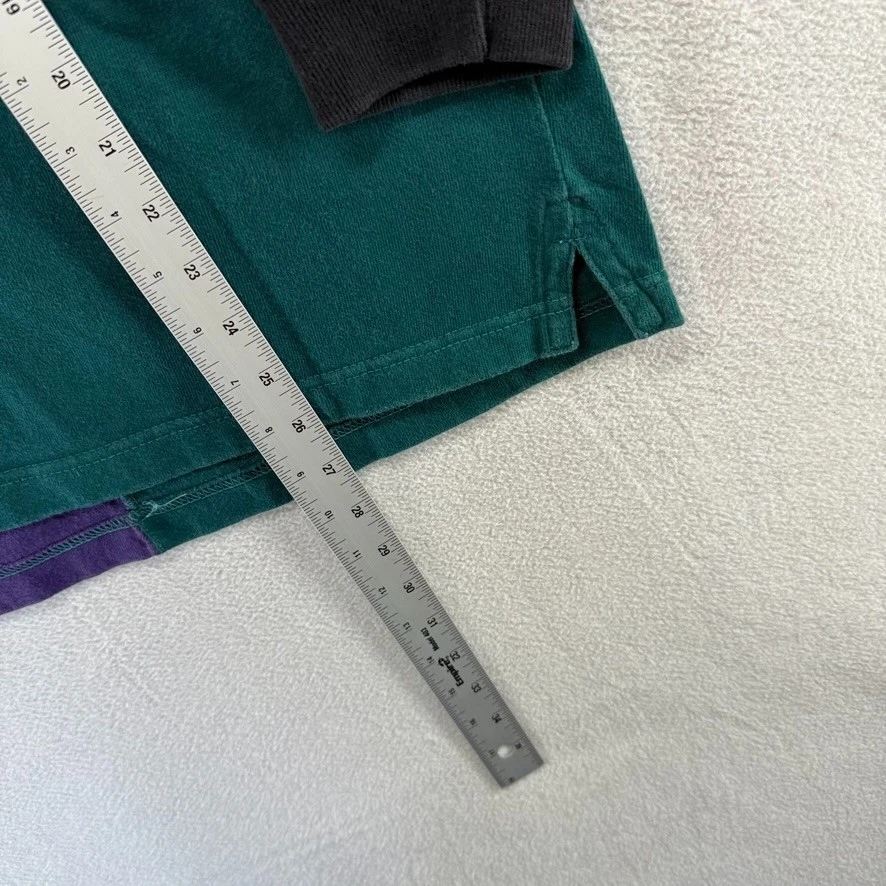 Camisa de Rugby Robert Bruce De Colección Para Hombre Grande Púrpura Verde Cuello Cambray Años 90 Foto 2 de 4