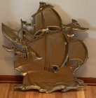 Vintage 1958 Syroco Large Wall Hanging MCM Decor Gold Pirate Sailing Ship Boat — photo 8