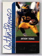 2001 Topps Stadium Club Lone Star Signatures Anthony Thomas RC Auto Autograph