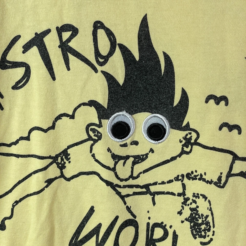 Camisa Astroworld Para Hombre Mediana Travis Scott Amarilla Estampado Gráfico Manga Corta  Foto 4 de 4