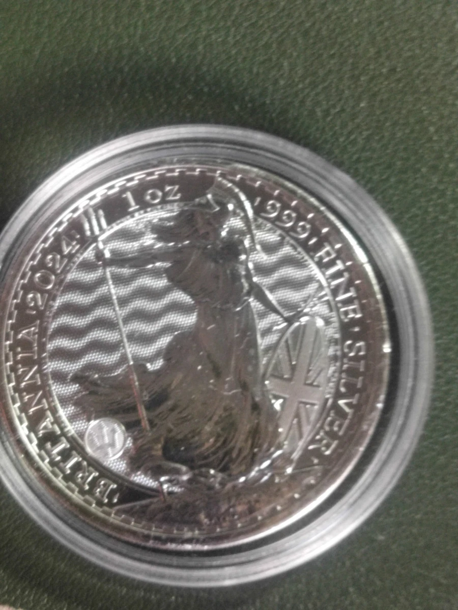1 ONZA PLATA BRITANNIA 2024. PLATA .999. BRILLO ESPECTACULAR. BRI-30