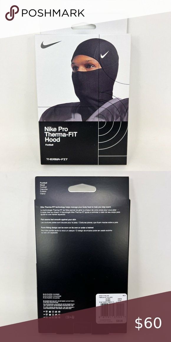 Nike Pro Therma-Fit Hyperwarm Hood Ski Mask Black SHIPS SAME