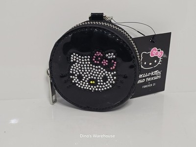 Hello Kitty Rhinestone Coin Purse Pink Forever 21 Sanrio Kawaii Wallet Mini Bag