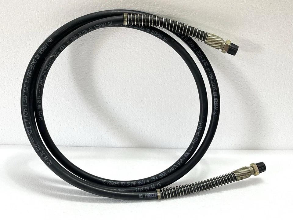 PARKER SKIVE H681-4 HYDRAULIC JACK HOSE 10 FT. LENGTH WP 700 BAR / 10,000 PSI - Image 2 of 4