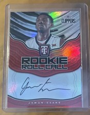 2017-18 Panini Totally Certified Rookie Roll Call Auto Jawun Evans Clippers RC
