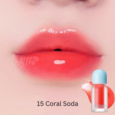 TOCOBO Juicy Berry Plumping Lip Oil [#15 Coral Soda] Vegan Gloss *UK-VERKÄUFER*