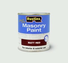 Rustins Quick Dry Masonry Paint For Interior & Exterior Use All Sizes & Colour