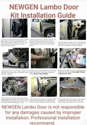 1995-2003 Acura TL NewGen®️ Lambo Door Bolt on Kit - Picture 4 of 9