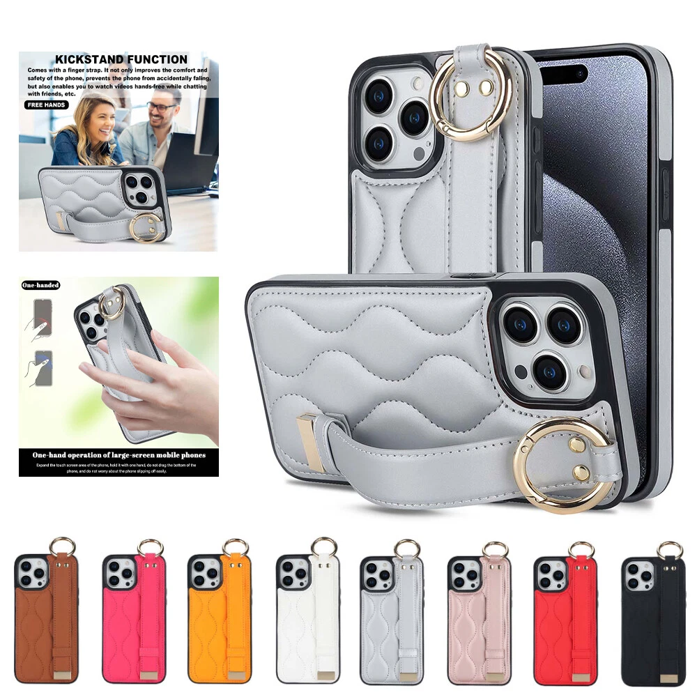 Durable Leather Shockproof Phone Case for iPhone 15 Pro Plus 14