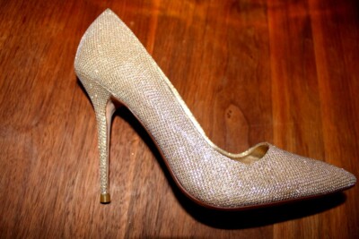 Neue Dune LONDON goldene Stilettos Größe 37 für festlichen Anlass