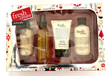 NIB Philosophy Fresh Cream 4pc Set Shampoo/Shower Gel/Body  Hand Cream/Spritz