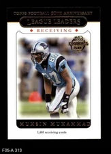 2005 Topps #313 Muhsin Muhammad Panthers Michigan St 8 - NM/MT