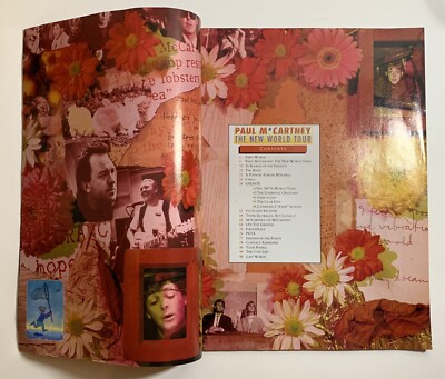 Vintage CONCERT PROGRAM: 1992 Paul McCartney - The New World Tour