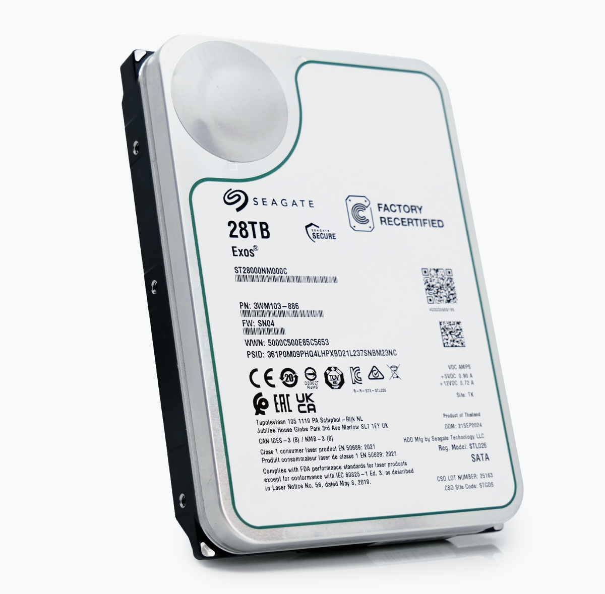Seagate Exos 28TB 7.2K RPM SATA 6Gb/s 3.5 Seagate Exos 28TB 7.2K RPM SATA 6Gb/s 3.5
