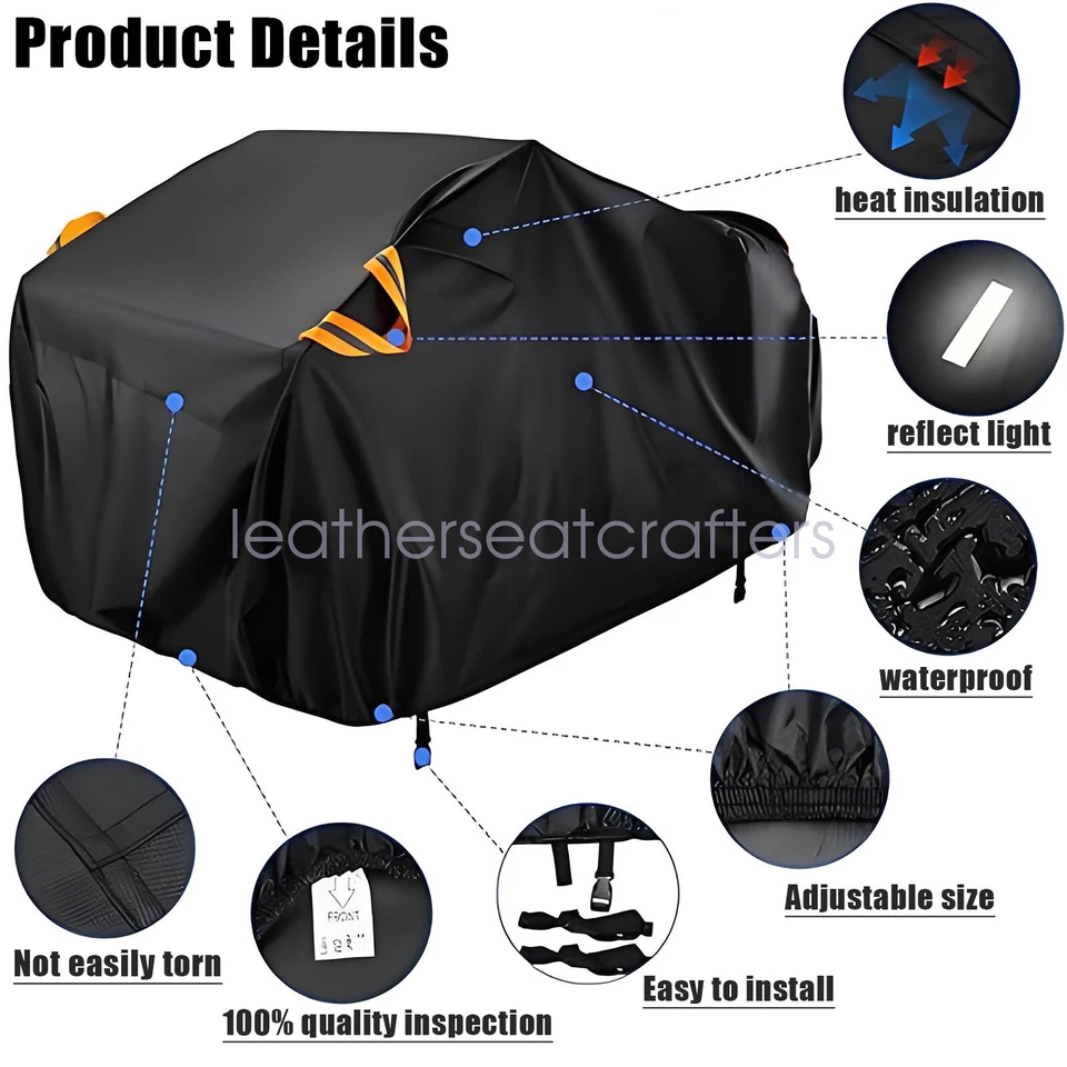 Cubiertas para UTV 4-6 plazas más protección resistente para todo tipo de clima para Polaris RZR Foto 3 de 4
