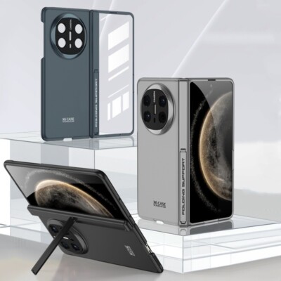 Magnetic Hinge Protect Full body Hard Stand case+Glass Film For Huawei Mate X6