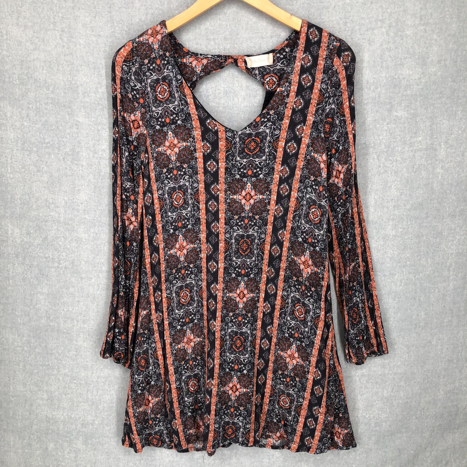 Altar'd State Dress Womens Small Geometric Bohemian Swing Shift Relaxed Rayon