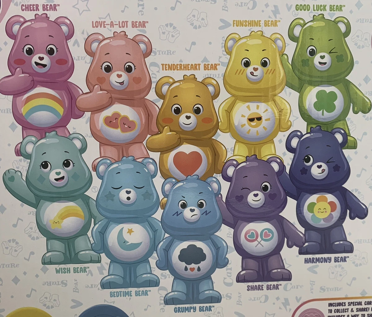 CARE BEARS Surprise Series ONE Blind Figures ALMOST COMPLETE SET 9/10  UNOPENED