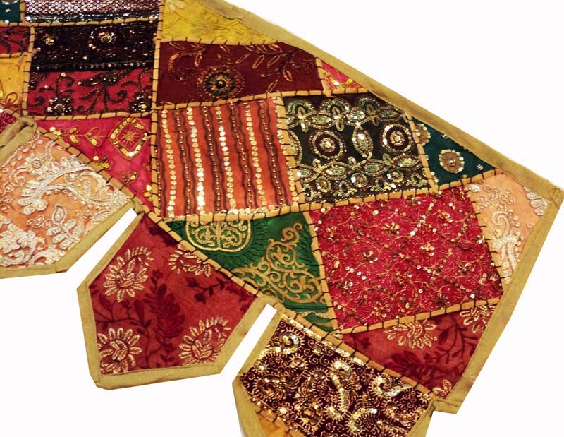 Indian Patchwork Embroidered Ethnic Door Decoration Valances Toran Wall Hanging