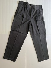 Farah Khakis Men's Size 36W X 30L Dark Gray Pleated Front Dress Pants worn Once
