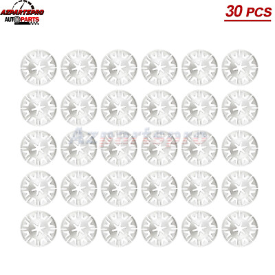 30pcs Metal Locking Star Washer Fastening Clips 30mm for Audi VW Skoda 6715468