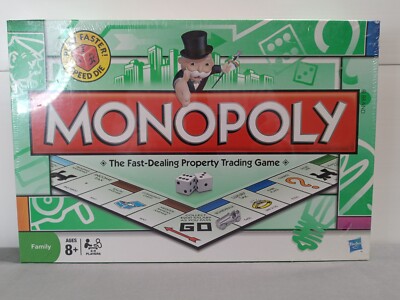 Parker Brothers MONOPOLY Game Play Faster with Speed Die 2008 Version - New