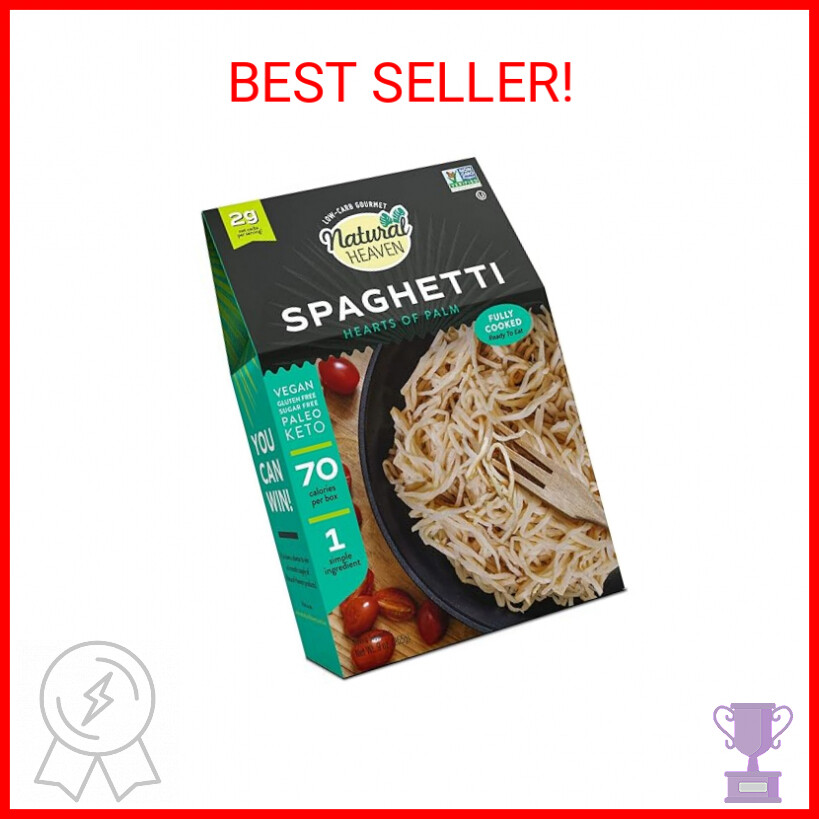 Natural Heaven Pasta, Hearts of Palm Pasta Spaghetti Noodles, Gluten
