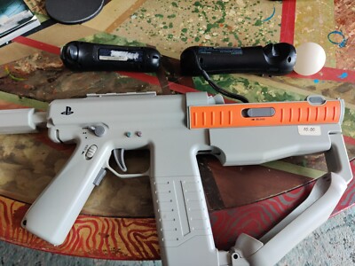 Untested - Playstation Move Shooting Set - See Description