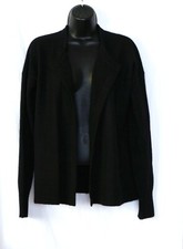 BANANA REPUBLIC TODD  DUNCAN Blck Cashmere Clsrlss Cardign 44 In Chest Sz S EXC