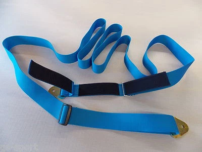 GS-SPORT Weichbodengurt - Wandbefestigungsgurt - 4m mit Doppelklettverschuß*