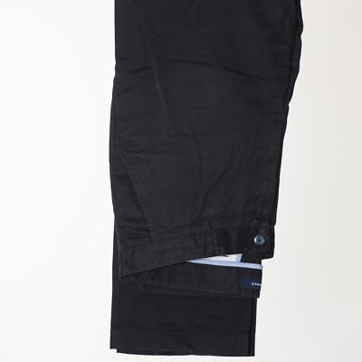 GANT Chinos New Haven Black Cotton Casual Twill Cotton Pants 33/34