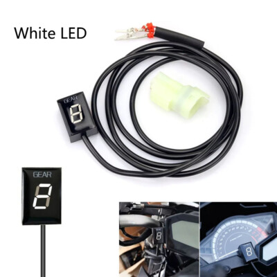 Motorcycle Gear Indicator White LED Display for Kawasaki ZX-6R