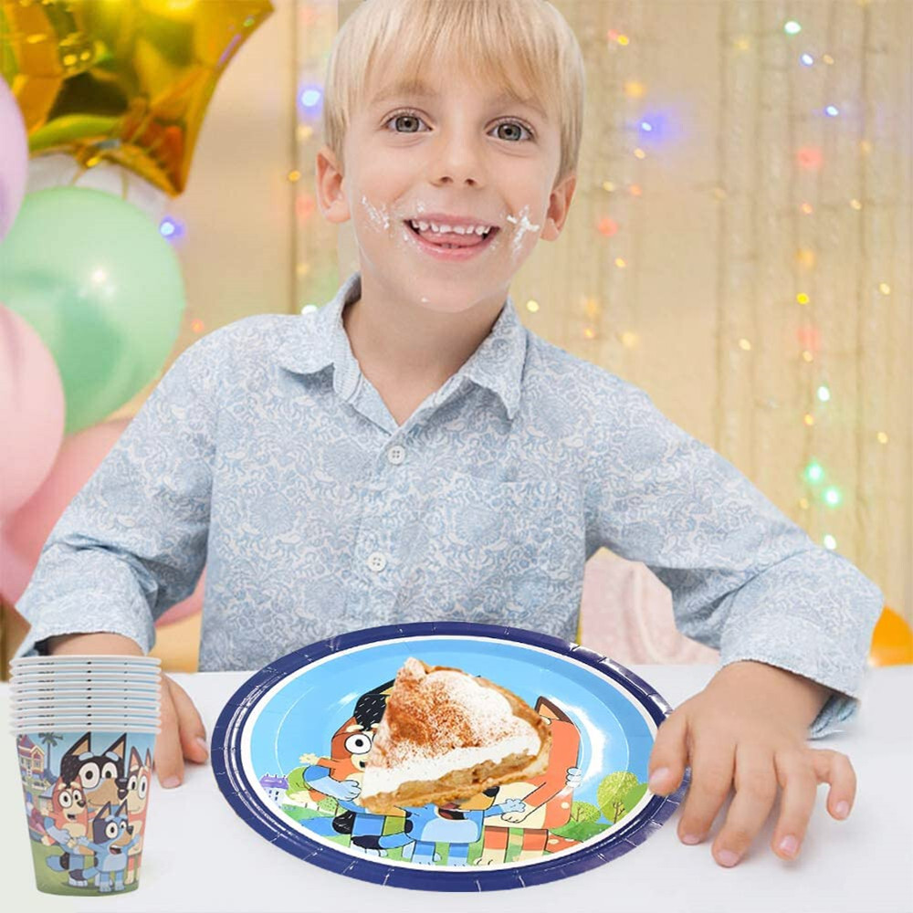 Bluey Bingo Supply Party Decoration Tablecover Banners Birthday Cupcake