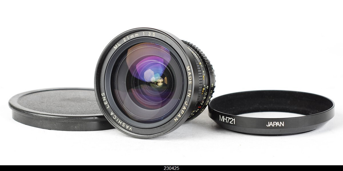 Contax Yashica Lens ML 21mm f/3,5 Lens C/Y w/Shade Hood Cap # | eBay