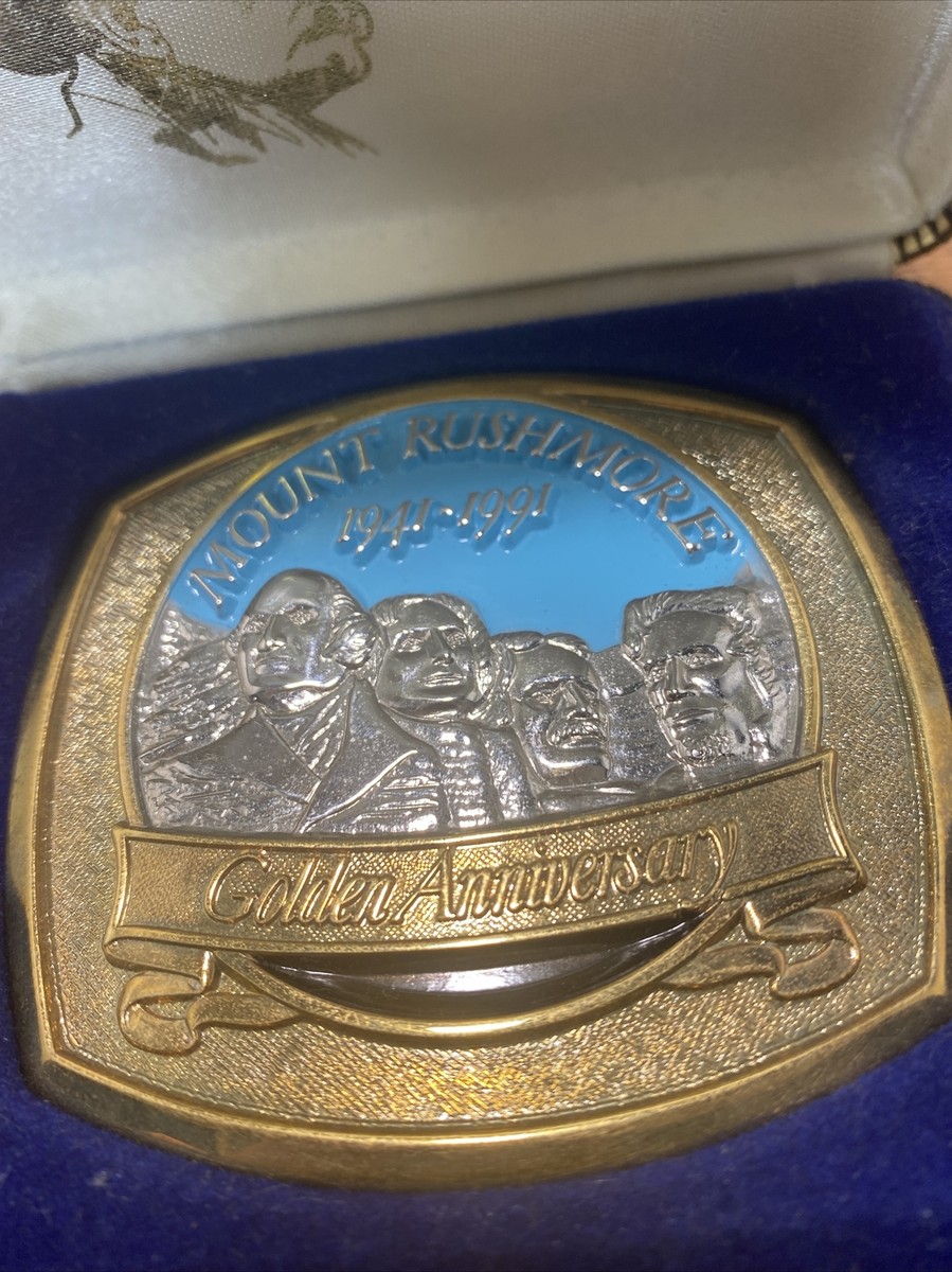 【入手困難】50 Years Anniversary Belt Buckle Vintage Copper 50th Anniversary of WWII Commemorative Belt