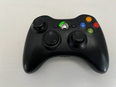 Microsoft Xbox 360 Wireless Gaming Controller - Black - Grey Battery Cover